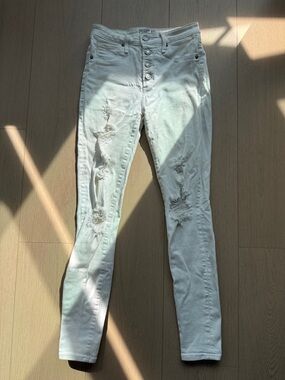 Abercrombie & Fitch Jeans Women’s Distressed White Pants